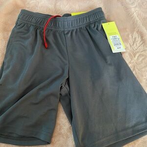 All in Motion Gray Kids Shorts with Red Drawstring